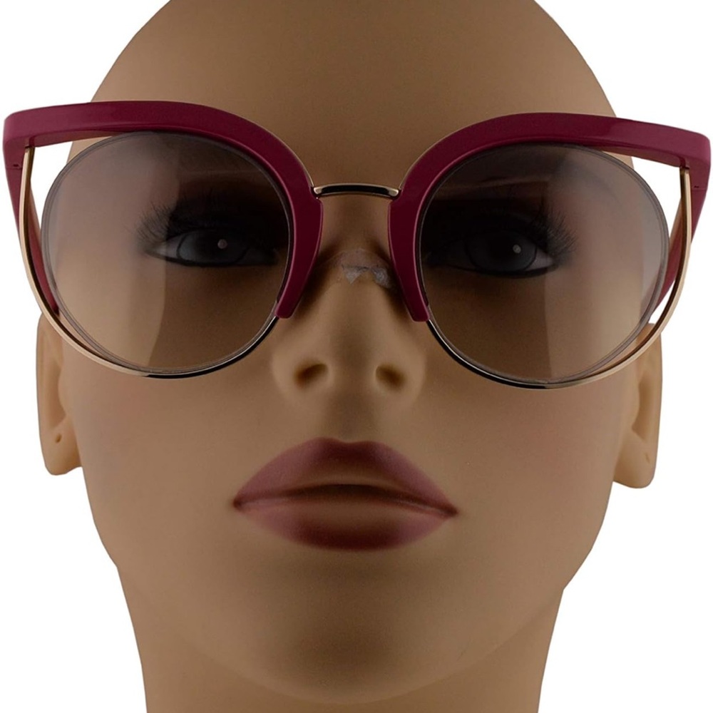 Ferrgamo Pink Cat Eye Sunglasses SF909S Funky Retro Designer - Picture 4 of 15